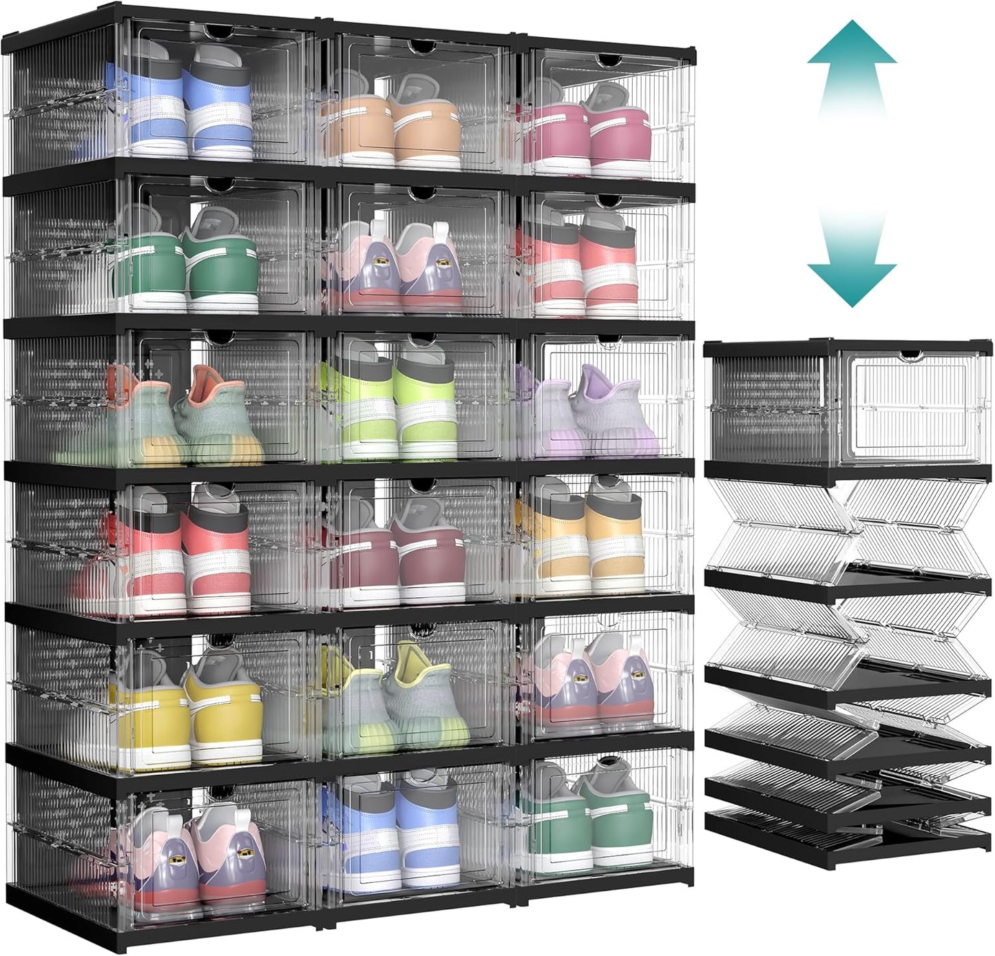 Pack of Foldable Shoe Boxes