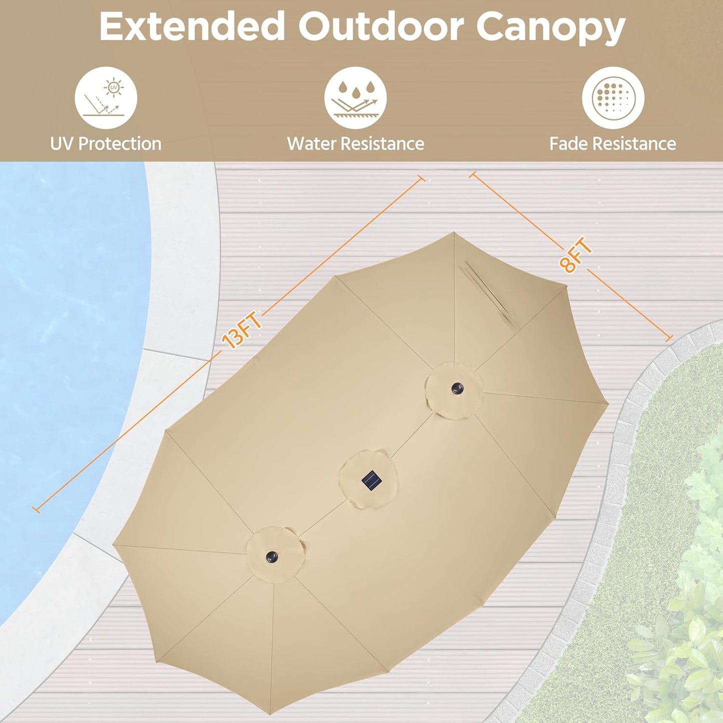 LED Solar Parasol™